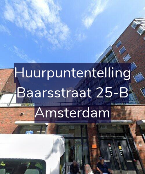 Foto gevel Huurpuntentelling voor Baarsstraat 25-B, Amsterdam