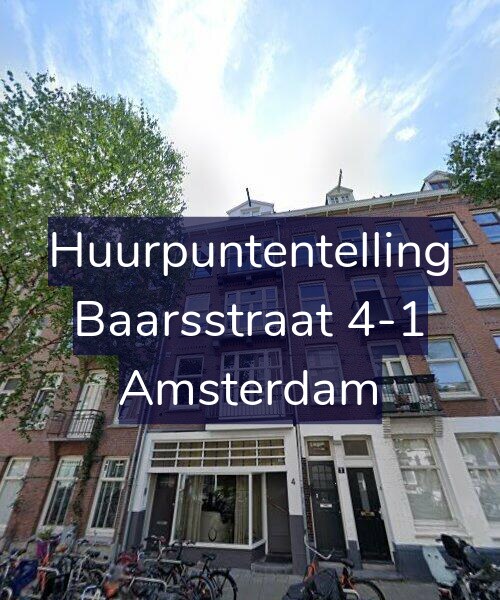 Foto gevel Huurpuntentelling voor Baarsstraat 4-1, Amsterdam
