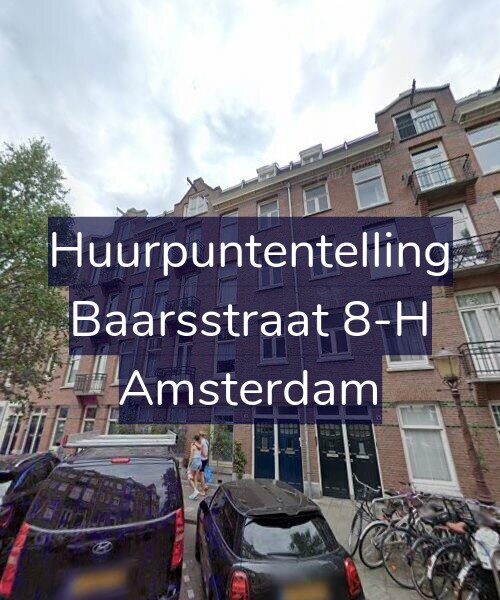 Foto gevel Huurpuntentelling voor Baarsstraat 8-H, Amsterdam