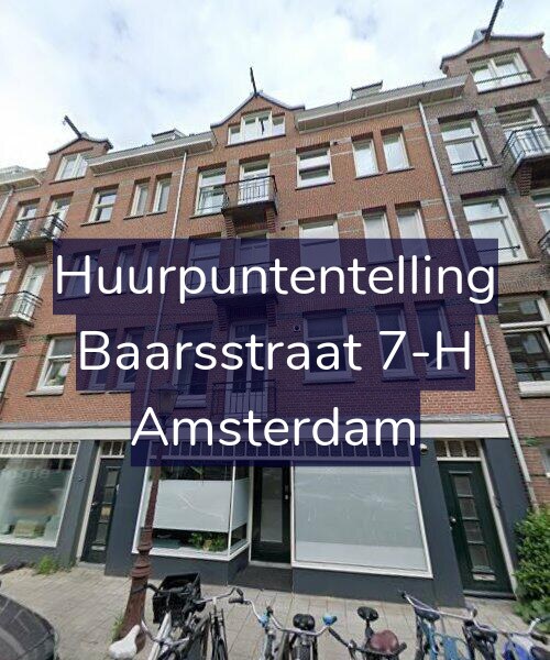Foto gevel Huurpuntentelling voor Baarsstraat 7-H, Amsterdam