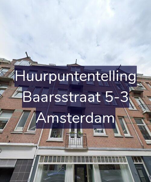 Foto gevel Huurpuntentelling voor Baarsstraat 5-3, Amsterdam