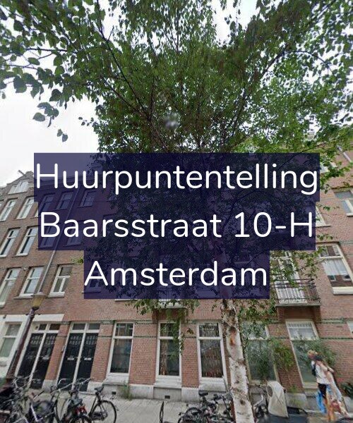 Foto gevel Huurpuntentelling voor Baarsstraat 10-H, Amsterdam