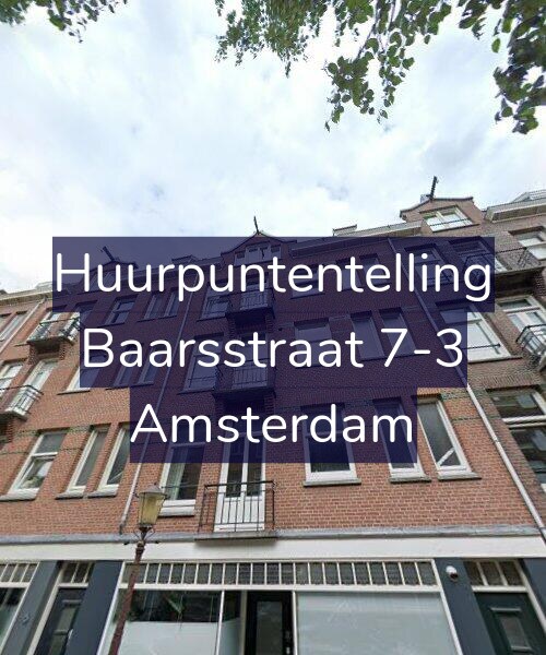 Foto gevel Huurpuntentelling voor Baarsstraat 7-3, Amsterdam
