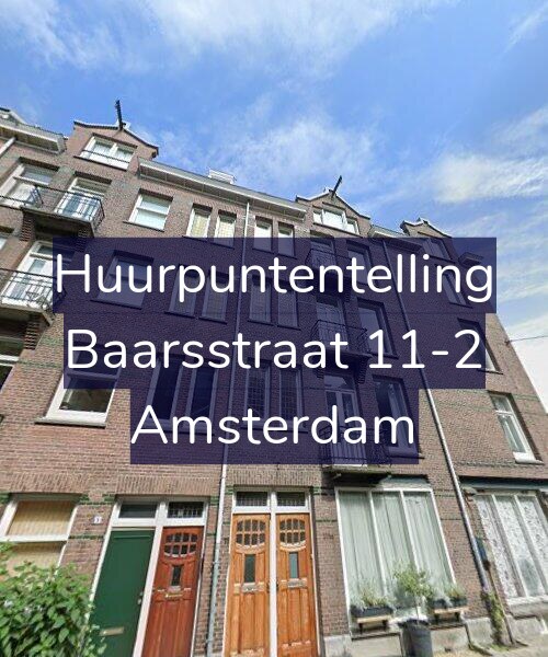 Foto gevel Huurpuntentelling voor Baarsstraat 11-2, Amsterdam