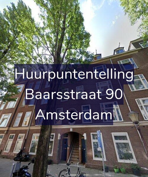 Foto gevel Huurpuntentelling voor Baarsstraat 90, Amsterdam