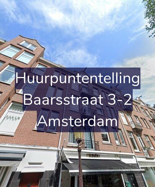 Foto gevel Huurpuntentelling voor Baarsstraat 3-2, Amsterdam