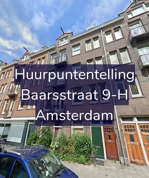 Foto gevel Huurpuntentelling voor Baarsstraat 9-H, Amsterdam