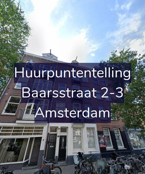 Foto gevel Huurpuntentelling voor Baarsstraat 2-3, Amsterdam