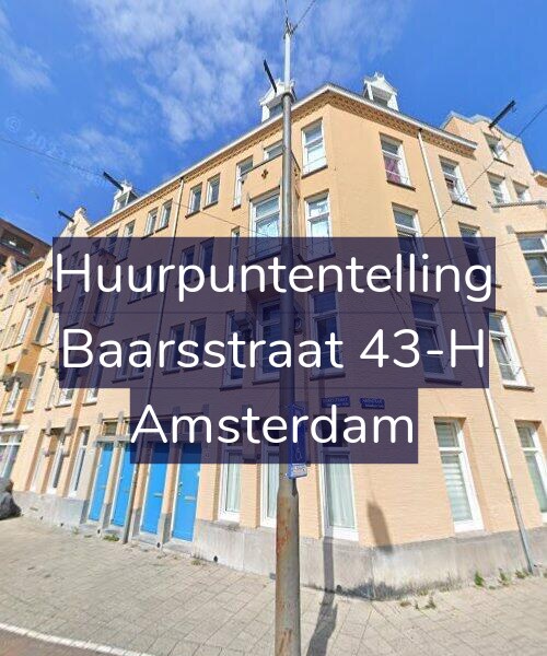 Foto gevel Huurpuntentelling voor Baarsstraat 43-H, Amsterdam
