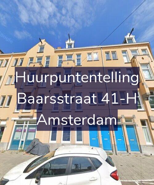 Foto gevel Huurpuntentelling voor Baarsstraat 41-H, Amsterdam