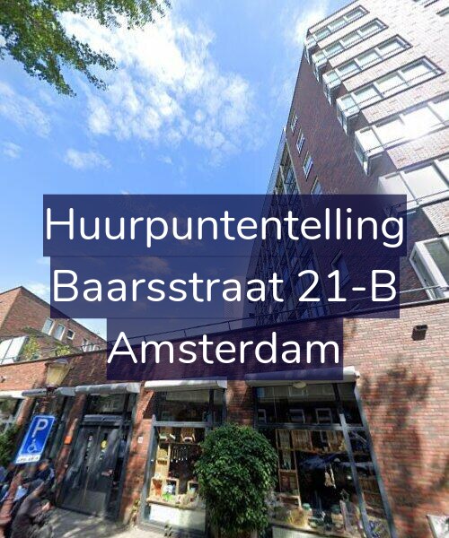 Foto gevel Huurpuntentelling voor Baarsstraat 21-B, Amsterdam