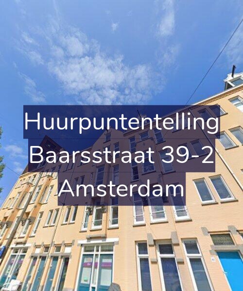 Foto gevel Huurpuntentelling voor Baarsstraat 39-2, Amsterdam