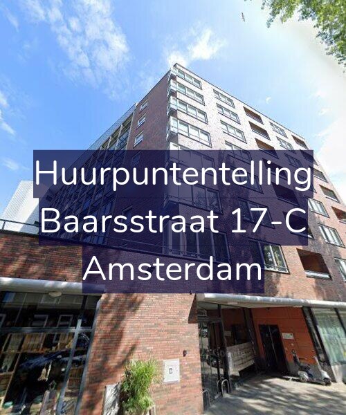 Foto gevel Huurpuntentelling voor Baarsstraat 17-C, Amsterdam