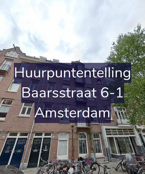 Foto gevel Huurpuntentelling voor Baarsstraat 6-1, Amsterdam