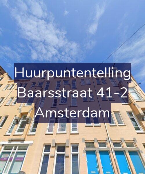 Foto gevel Huurpuntentelling voor Baarsstraat 41-2, Amsterdam