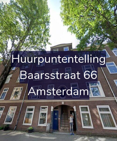 Foto gevel Huurpuntentelling voor Baarsstraat 66, Amsterdam