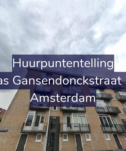 Foto gevel Huurpuntentelling voor Baas Gansendonckstraat 3-2, Amsterdam