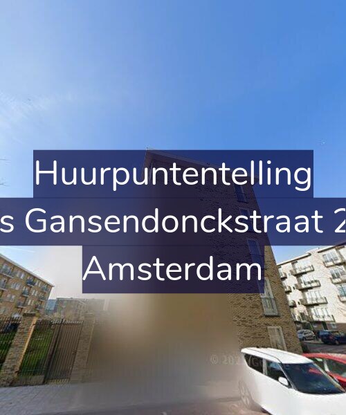 Foto gevel Huurpuntentelling voor Baas Gansendonckstraat 20-E, Amsterdam