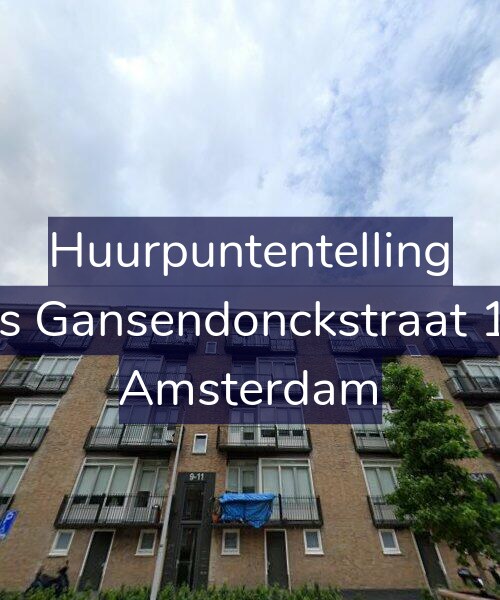 Foto gevel Huurpuntentelling voor Baas Gansendonckstraat 11-2, Amsterdam