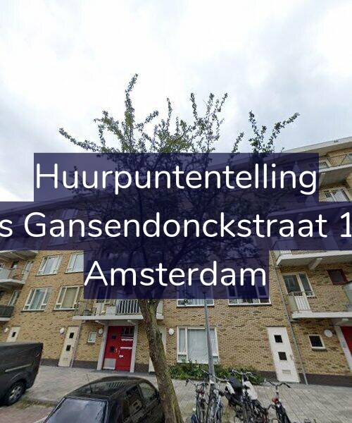 Foto gevel Huurpuntentelling voor Baas Gansendonckstraat 10-B, Amsterdam