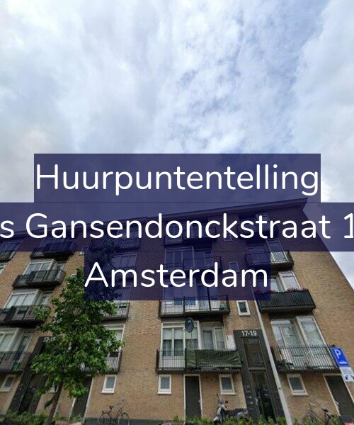Foto gevel Huurpuntentelling voor Baas Gansendonckstraat 17-2, Amsterdam