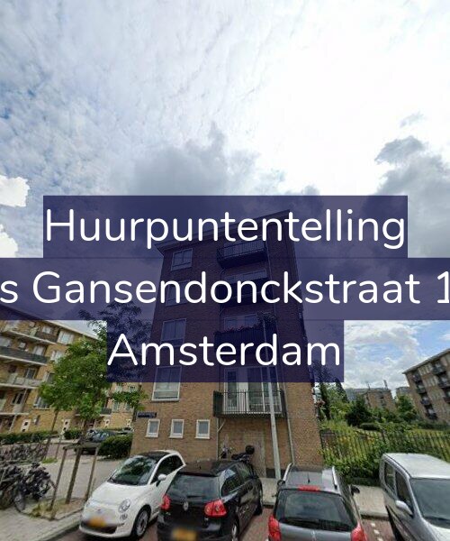 Foto gevel Huurpuntentelling voor Baas Gansendonckstraat 19-1, Amsterdam