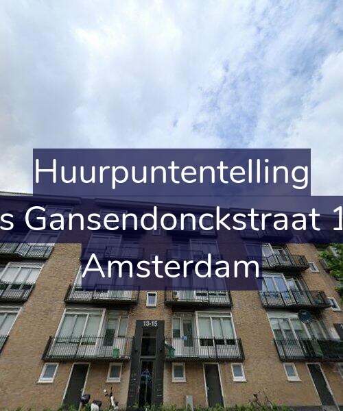 Foto gevel Huurpuntentelling voor Baas Gansendonckstraat 15-3, Amsterdam