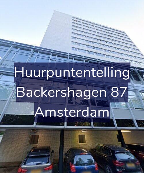 Foto gevel Huurpuntentelling voor Backershagen 87, Amsterdam