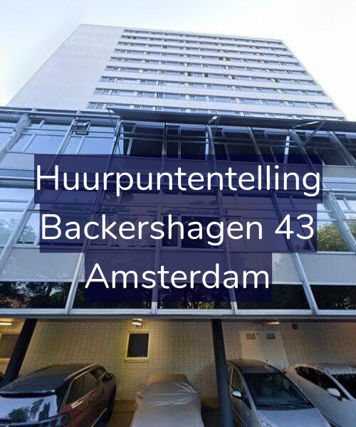 Foto gevel Huurpuntentelling voor Backershagen 43, Amsterdam