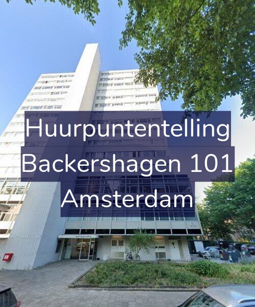 Foto gevel Huurpuntentelling voor Backershagen 101, Amsterdam