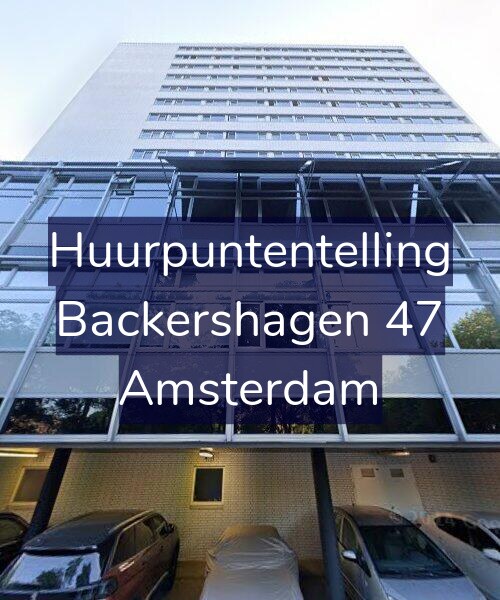 Foto gevel Huurpuntentelling voor Backershagen 47, Amsterdam