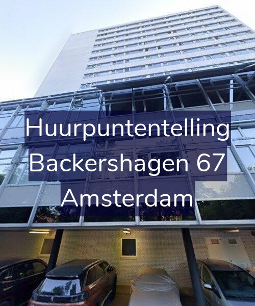 Foto gevel Huurpuntentelling voor Backershagen 67, Amsterdam