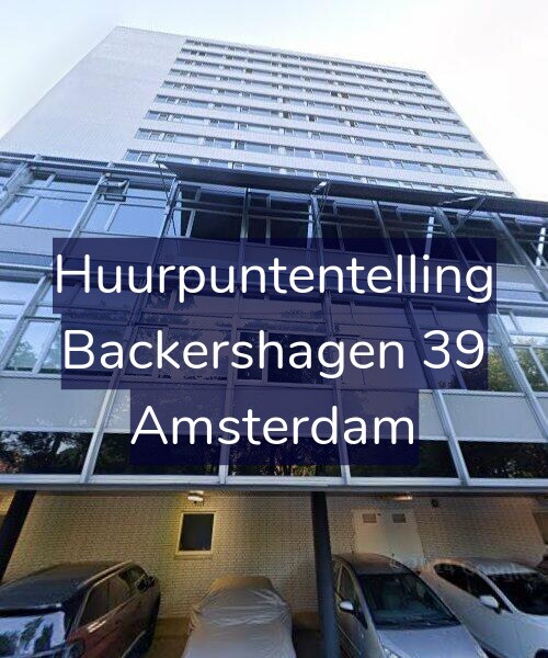 Foto gevel Huurpuntentelling voor Backershagen 39, Amsterdam