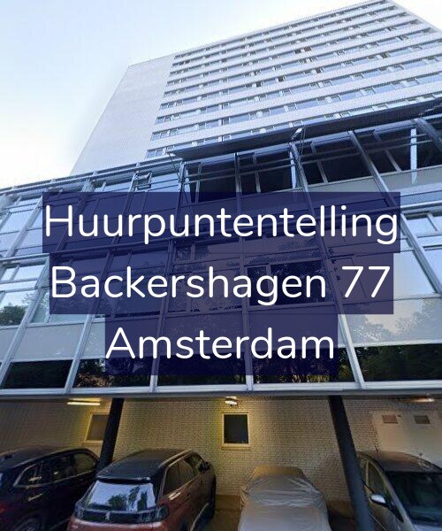 Foto gevel Huurpuntentelling voor Backershagen 77, Amsterdam