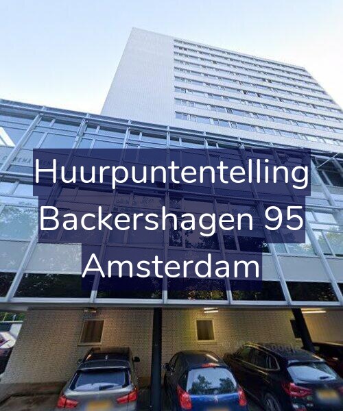 Foto gevel Huurpuntentelling voor Backershagen 95, Amsterdam