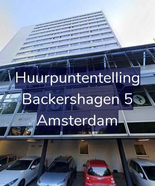 Foto gevel Huurpuntentelling voor Backershagen 5, Amsterdam