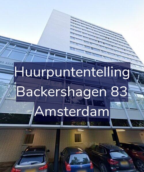 Foto gevel Huurpuntentelling voor Backershagen 83, Amsterdam