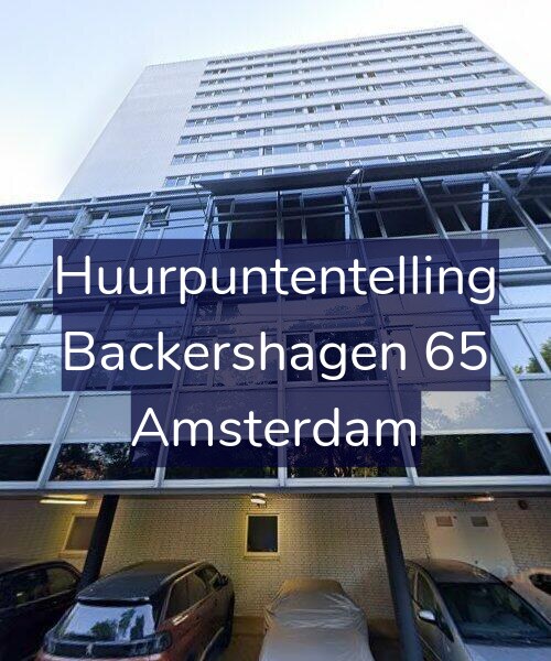 Foto gevel Huurpuntentelling voor Backershagen 65, Amsterdam