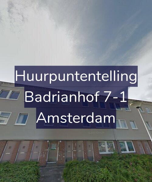 Foto gevel Huurpuntentelling voor Badrianhof 7-1, Amsterdam