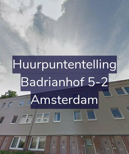 Foto gevel Huurpuntentelling voor Badrianhof 5-2, Amsterdam