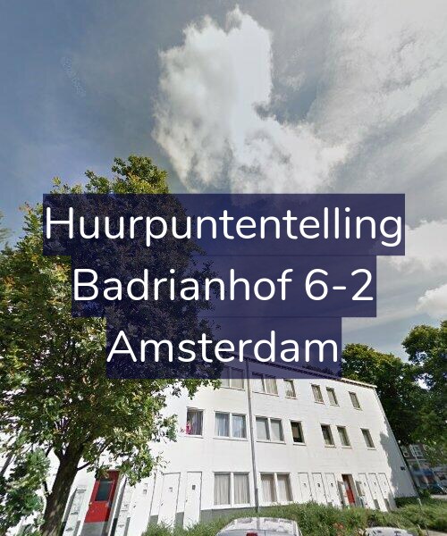 Foto gevel Huurpuntentelling voor Badrianhof 6-2, Amsterdam