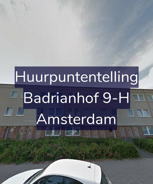 Foto gevel Huurpuntentelling voor Badrianhof 9-H, Amsterdam