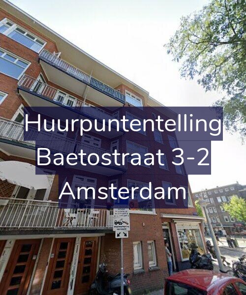 Foto gevel Huurpuntentelling voor Baetostraat 3-2, Amsterdam