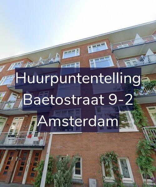 Foto gevel Huurpuntentelling voor Baetostraat 9-2, Amsterdam