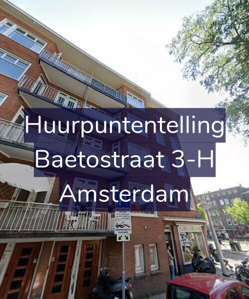 Foto gevel Huurpuntentelling voor Baetostraat 3-H, Amsterdam