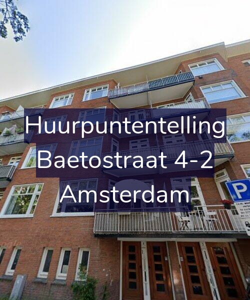 Foto gevel Huurpuntentelling voor Baetostraat 4-2, Amsterdam