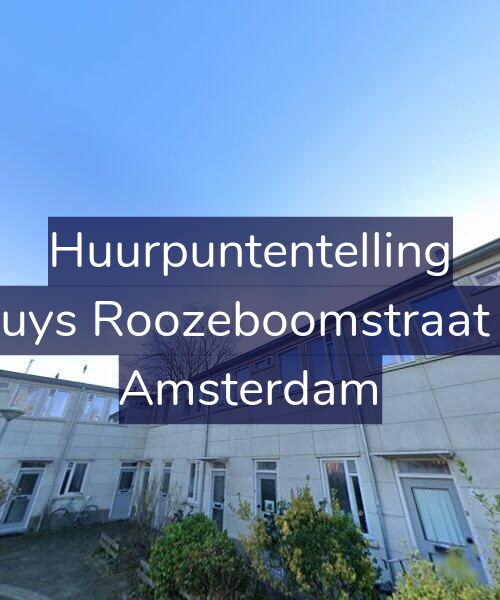 Foto gevel Huurpuntentelling voor Bakhuys Roozeboomstraat 12-1, Amsterdam