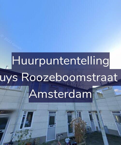 Foto gevel Huurpuntentelling voor Bakhuys Roozeboomstraat 10-H, Amsterdam