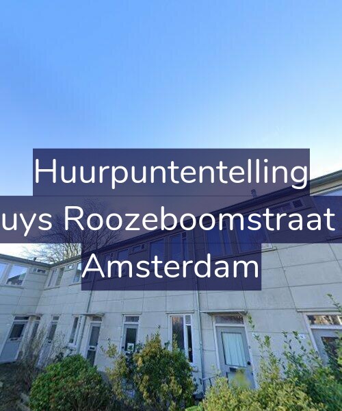 Foto gevel Huurpuntentelling voor Bakhuys Roozeboomstraat 13-1, Amsterdam