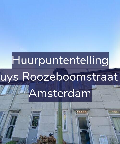Foto gevel Huurpuntentelling voor Bakhuys Roozeboomstraat 15-1, Amsterdam